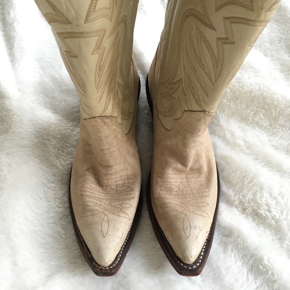 🚫SOLD🚫 Vintage Leather Nocona Cowboy Boots - Picture 4 of 7